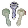 4:20 Generic Label 3.5" Glow-in-the-Dark Spiral Hand Pipe - Assorted Colors / 4
