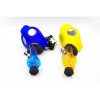 Bio Hazard Gas Mask W/ Acrylic Water Pipe Set - Assorted Neon Colors - 2