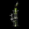 Diamond Glass Diow Duex Water Pipe - Black/Bright Green - 03