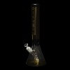 Diamond Glass Khiva 16" Beaker Water Pipe - Black & Gold - 08