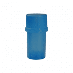 Medtainer | Storage w/ Grinder Translucent Blue - 20 Dram | Elevate Your Grind Anywhere, Anytime