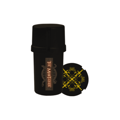 Medtainer | Storage w/ Grinder 'Legit Heir' Throned - 20 Dram | The Ultimate Compact Grinder and Storage Solution