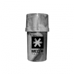 Medtainer | Storage w/ Grinder Charcoal Marble Swirl w/ Black Medtainer | Logo - 20 Dram | Reliable and Stylish On-The-Go Solution