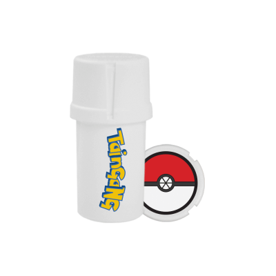 Medtainer | Storage w/ Grinder "Poke" Smokemon - 20 Dram | The Ultimate Catch for Grinding and Storing