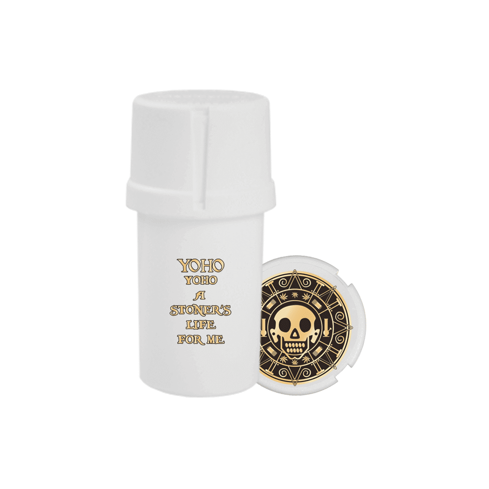 Medtainer | Storage w/ Grinder "Stoners Life" Under Seige - 20 Dram | Your All-in-One Solution with Style!