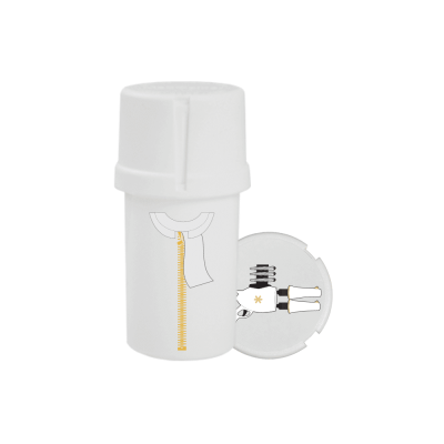 Medtainer | Storage w/ Grinder "The Twin" Grusome Gang - 20 Dram | Keep Your Herb Fresh and Secure with Ease