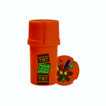 Medtainer | Storage w/ Grinder "Tiki Tokin" - 20 Dram | Your Portable Storage Solution with a Grind of Fun!