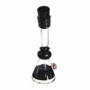 Generic Label 8.5″ 3 Ring Bent Neck Oil Rig 14mm – Black - 1