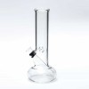 Generic Label USA 8.5″ Round Bottom Water Pipe – Clear - 2