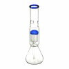 Generic Label 13″ 10 Arm Perc Beaker Water Pipe 18mm – Blue - 1