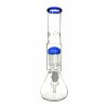 Generic Label 13″ 10 Arm Perc Beaker Water Pipe 18mm – Blue - 3