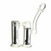 Cheech & Chong Glass Clyde 2 Chamber Bubbler - Black - 2