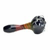 Generic Label Multi Knocker Black Frit Rasta Swirl Hand Pipe 4.5″ - 2