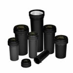 420º Below | Child Resistant Reversible Cap Vial 8 Dram - Black | Ultimate Convenience, Secure Medication Storage