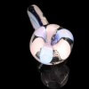 Glassheads 4" Purple Slime & Bubble Gum Dichro Glass Sherlock Hand Pipe / 2
