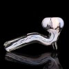 Glassheads 4" Purple Slime & Bubble Gum Dichro Glass Sherlock Hand Pipe / 3