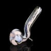 Glassheads 4" Purple Slime & Bubble Gum Dichro Glass Sherlock Hand Pipe / 4