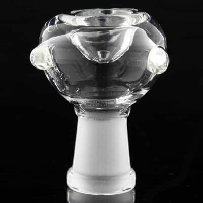 Glassheads Clear Glass 18mm Female Dry Herb Balloon Bowl