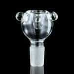 420º Below | Clear Round Glass Bowl w/ Clear Marble Accents - 18mm Male | Sleek, Effortless Design for Your Perfect Session