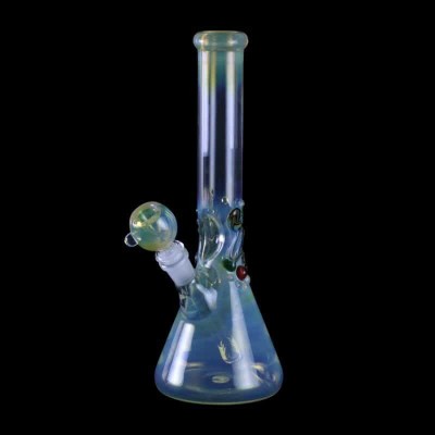 Chameleon Glass | 12" Galactic Series Beaker Fumed Water Pipe - Color Changing | Your Gateway to Cosmic Adventures