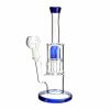 Generic Label 8" Straight Showerhead Oil Rig / 14mm - Blue