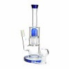 Generic Label 8" Straight Showerhead Oil Rig / 14mm - Blue / 5