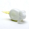 Empire Glassworks Radioactive Narwhal Glass Bowl w/ Tooth Dabber - 14mm / 6