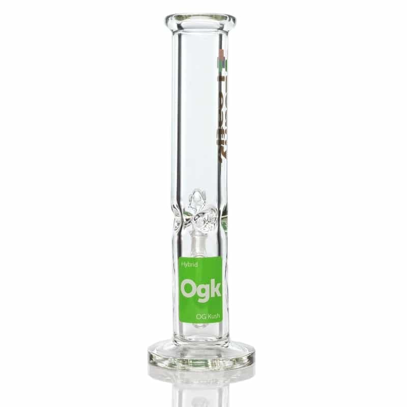 Leafly 12" Straight Tube Water Pipe - OG Kush / 3