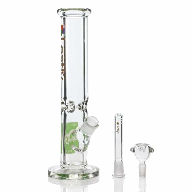 Leafly 12" Straight Tube Water Pipe - OG Kush / 4