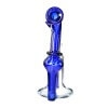4:20 Generic Label 5.5" Blue Stem Recycler Water Pipe 14mm / 2
