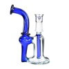 4:20 Generic Label 5.5" Blue Stem Recycler Water Pipe 14mm / 3