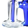 4:20 Generic Label 5.5" Blue Stem Recycler Water Pipe 14mm / 7