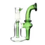 The 5.5" Green Stem Recycler - Dab Rig Delight