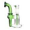 4:20 Generic Label 5.5" Green Stem Recycler Water Pipe 14mm / 3