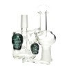 4:20 Generic Label 3.5" Skull Knocker Oil Rig 14mm - Bluish Gray / 5