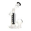 Generic Label 5.5" 4 Dot Showerhead Oil Rig 14mm - Black / 5