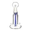 4:20 Generic Label 5.5" Blue Stem Double Chamber Recycler Water Pipe 14mm / 4
