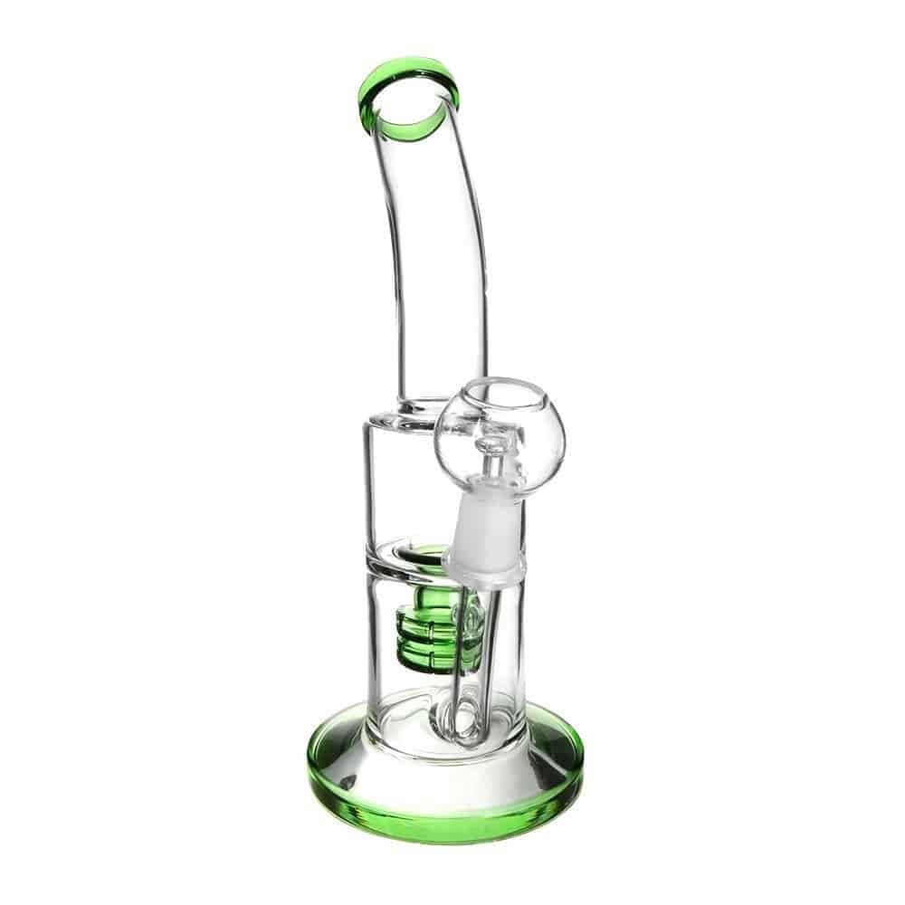 4:20 Generic Label 8.5" Bird Cage Rig Water Pipe 14mm - Green / 4