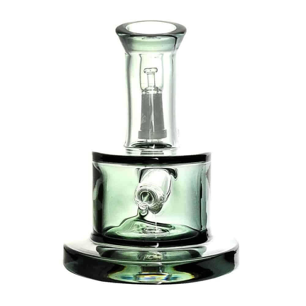 4:20 Generic Label 4" Blackish Inline Rig Water Pipe 14mm / 2