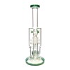 Generic Label 13" Waffle to Showerhead Perc Water Pipe 18mm - Green / 4