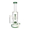 Generic Label 13" Waffle to Showerhead Perc Water Pipe 18mm - Green / 5