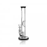 GRAV | 12" Straight Base Water Pipe W/ Fixed Downstem - Black