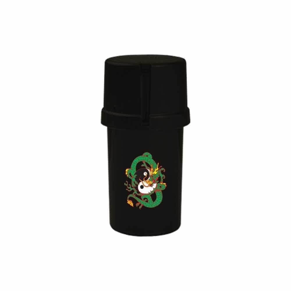 The Medtainer Storage w/ Grinder "Shi Shi Showdown" - 20 Dram / Black / 3