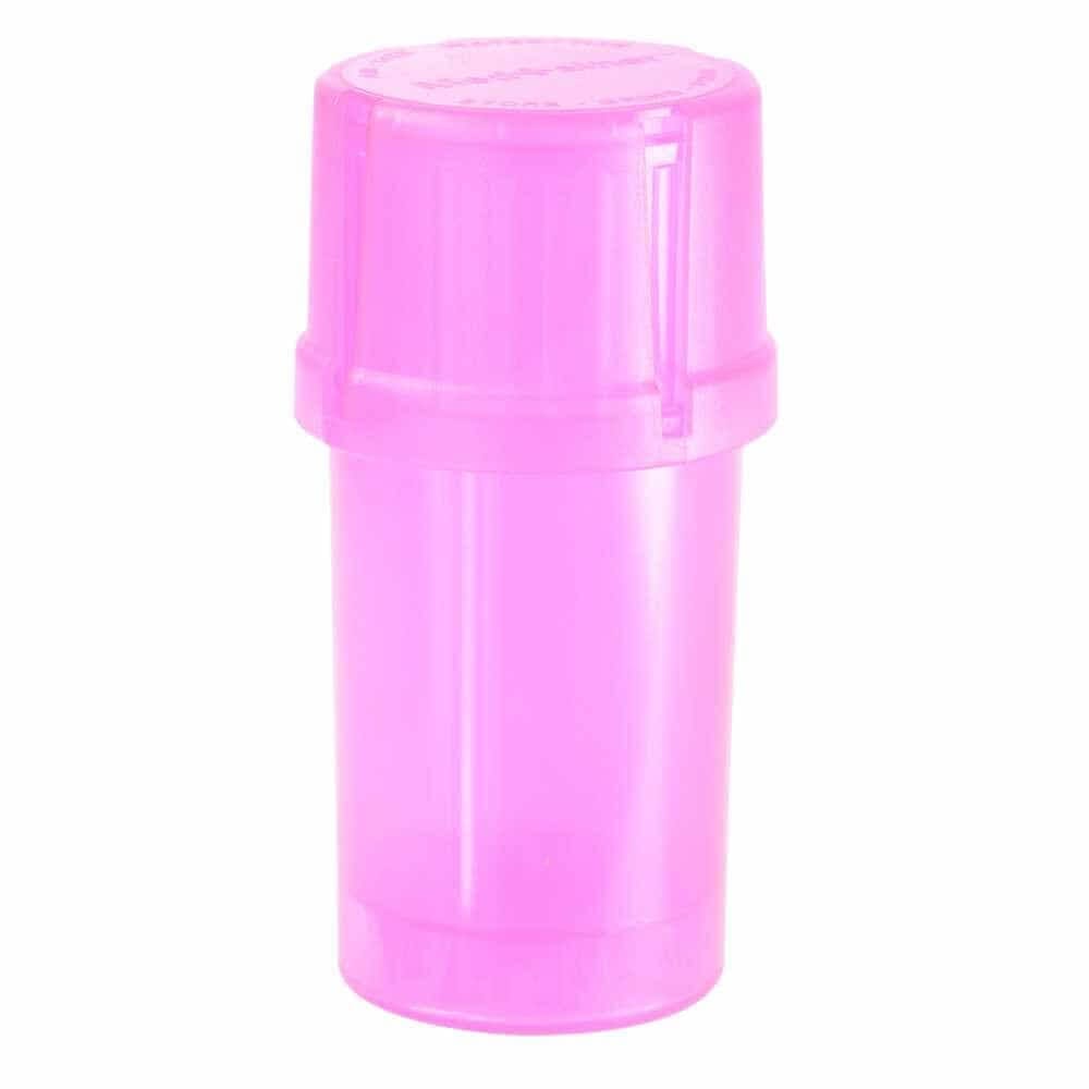 The Medtainer Storage w/ Grinder Large 40 Dram - Translucent Pink