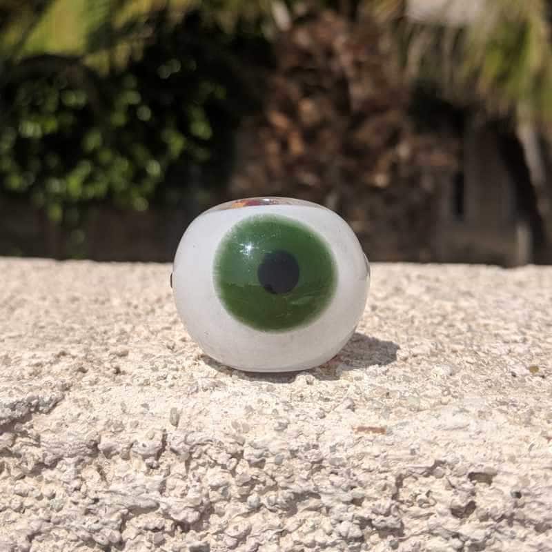 Chameleon Glass Optometrist "Eyeball" Glass Pipe - Glow in the Dark / 3