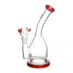 The Hemper 7.5" "The Whistler" Water Pipe - Cherry Red Delight