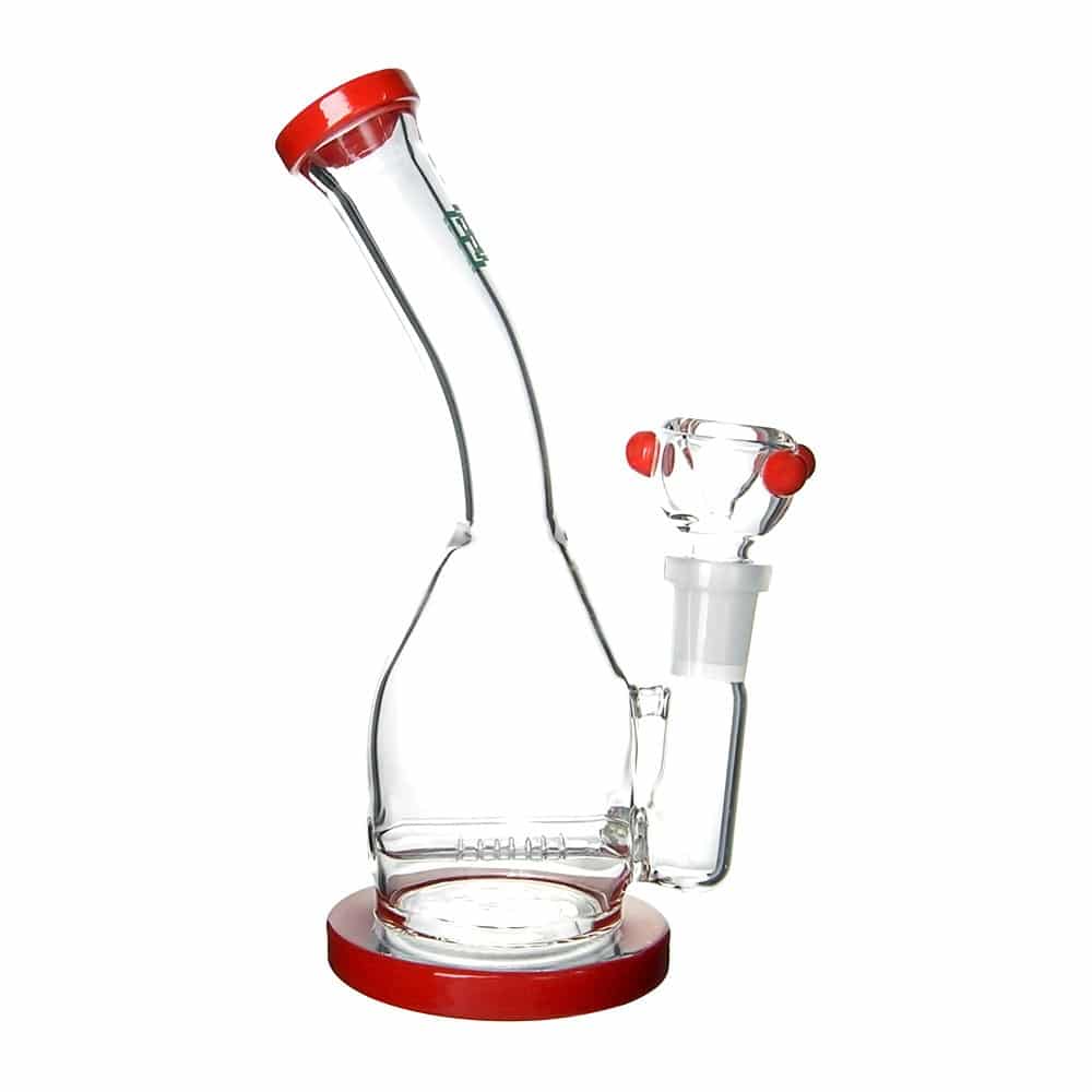 Hemper 7.5" "The Whistler" Water Pipe 14mm - Red / 3