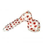 420º Below | 6.5" Red Dot Hammer Bubbler | A Playfully Stylish Glass Piece for Smooth Hits