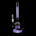 ROOR Tech | 12" Fixed Stem Bubbler - Purple & Smokey Black Color | Elegance Meets Durability