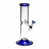 4:20 Generic Label 9" Traveler Water Pipe - Blue / 3